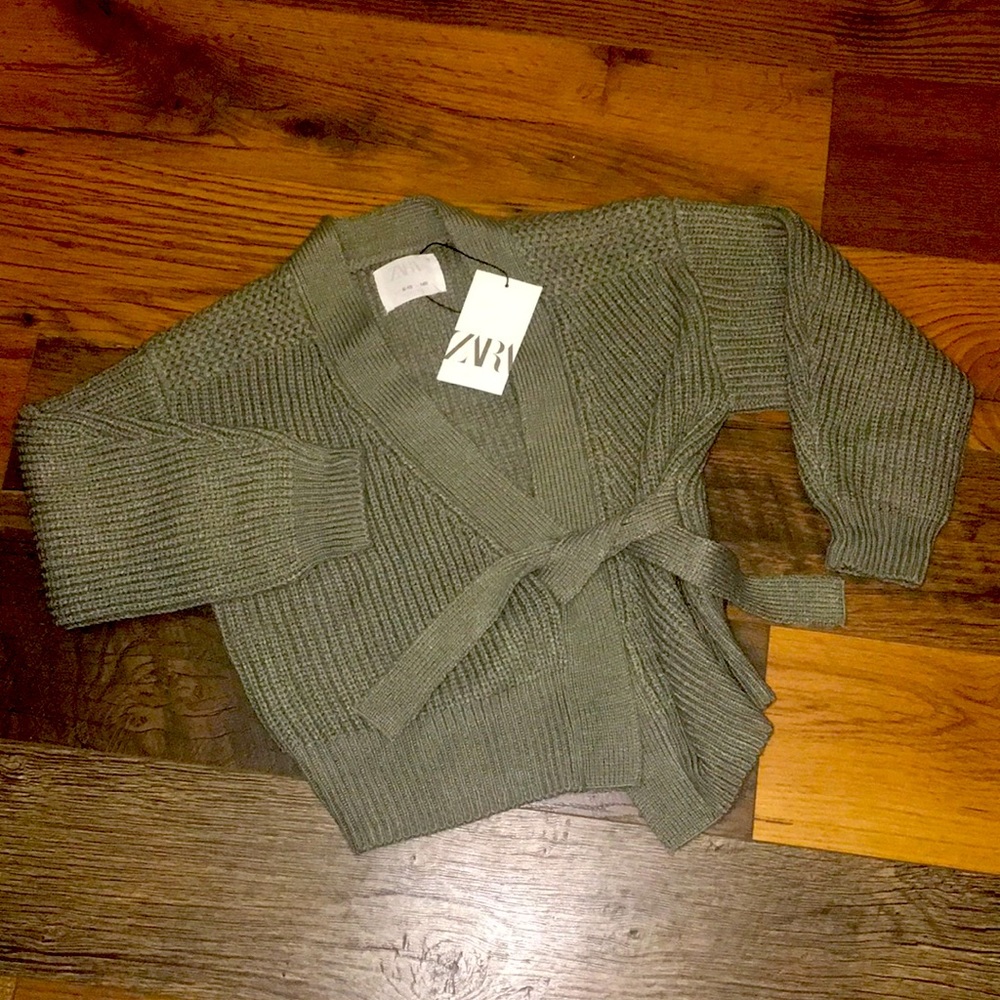 Zara tie cardigan